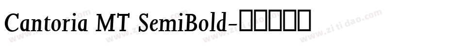 Cantoria MT SemiBold字体转换